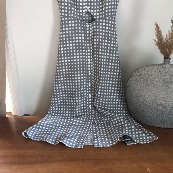 Urban Outfitters checked keyhole dress Small - Picture 3 of 8